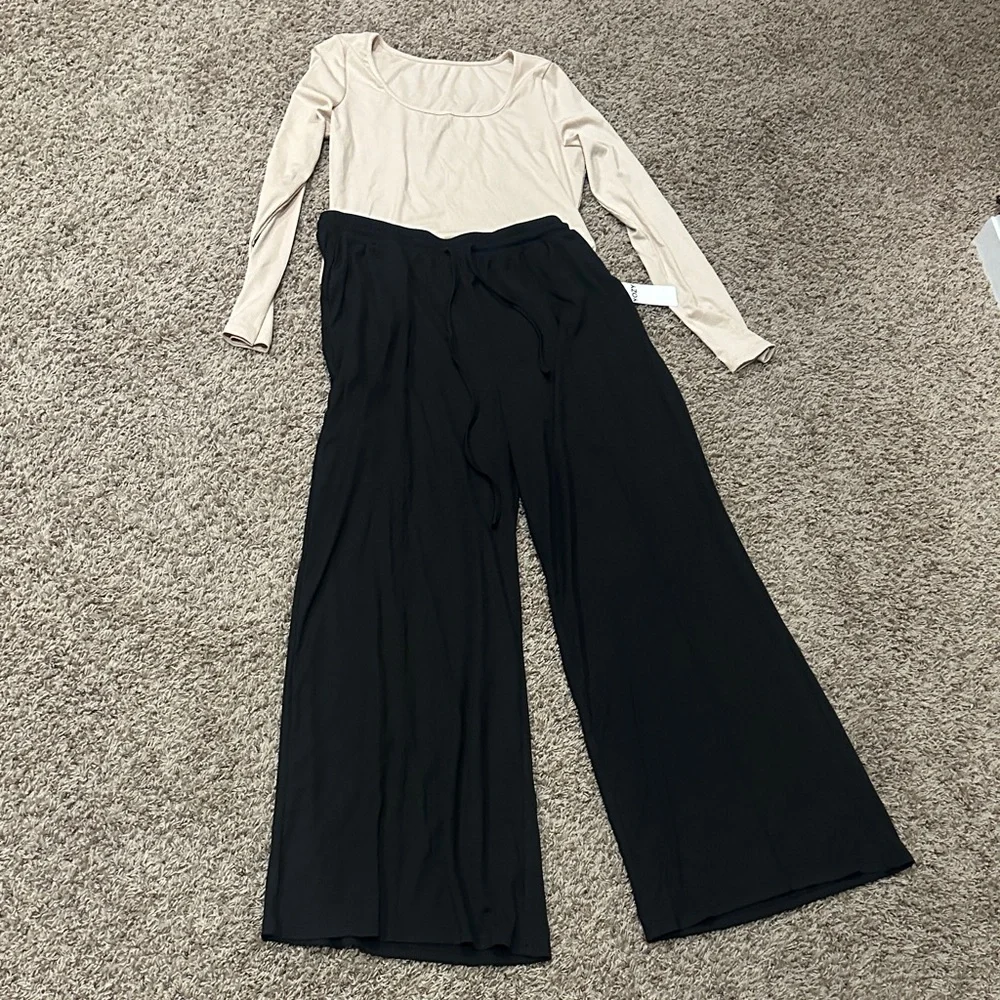 NEW Black Wide-Leg Pants size XL - Picture 6 of 7